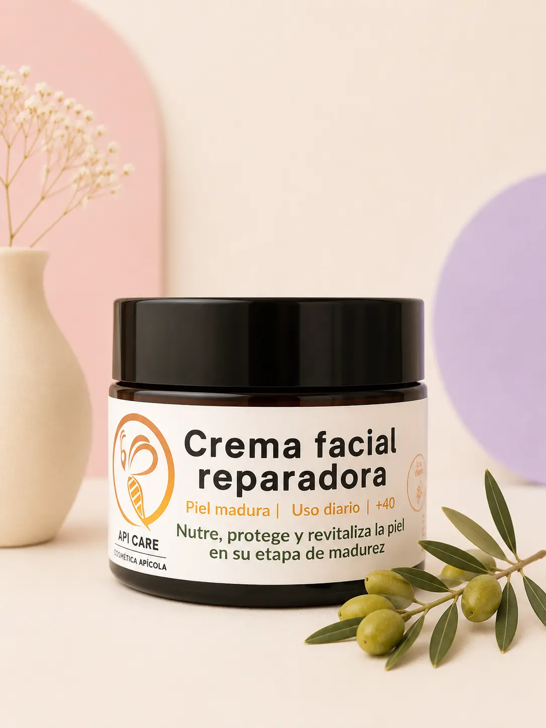 Crema facial reparadora